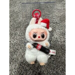 Pop Mart Labubu The Monsters x Coca-Cola Christmas Plush Bag Charm White
